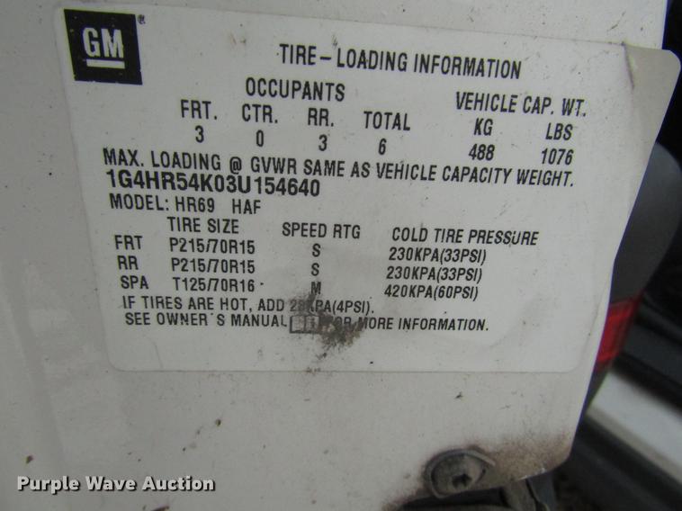 image for item DD3819 2003 Buick LeSabre