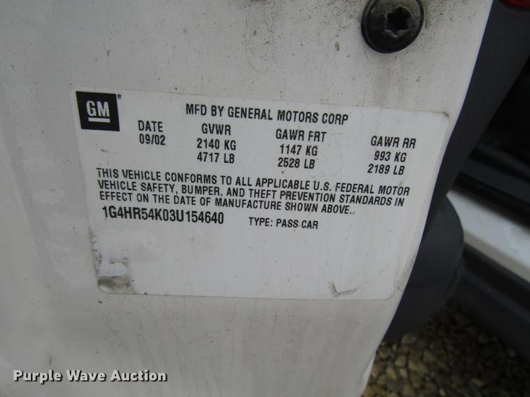 image for item DD3819 2003 Buick LeSabre