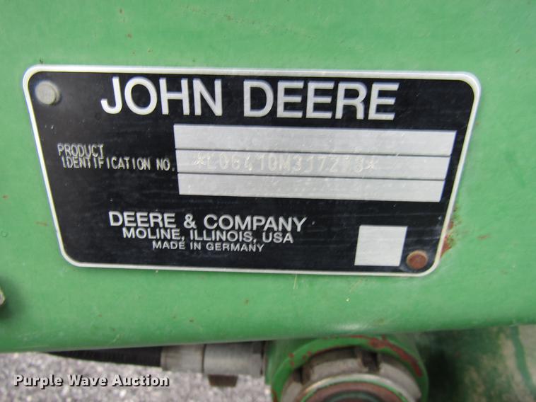 image for item DE5900 2001 John Deere 6410 MFWD tractor