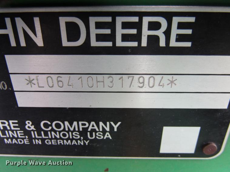 image for item DE5901 John Deere 6410 tractor