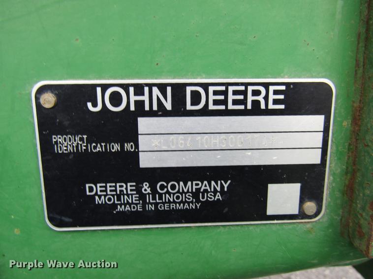 image for item DE5902 2001 John Deere 6410 tractor