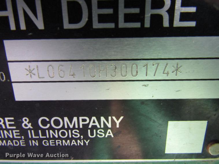 image for item DE5902 2001 John Deere 6410 tractor