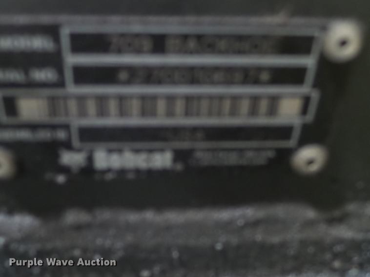 image for item DX9615 Bobcat 709 skid steer backhoe