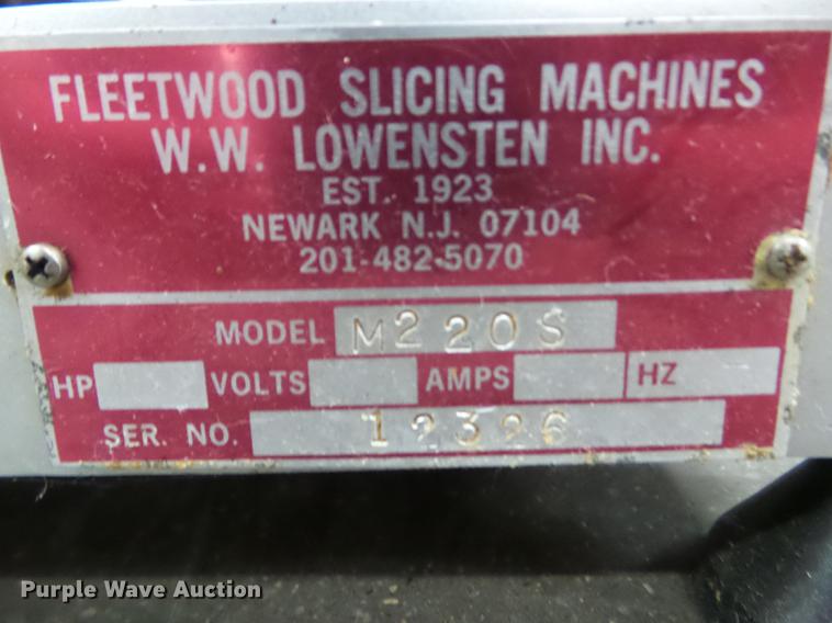image for item DZ9478 Fleetwood M2205 slicer
