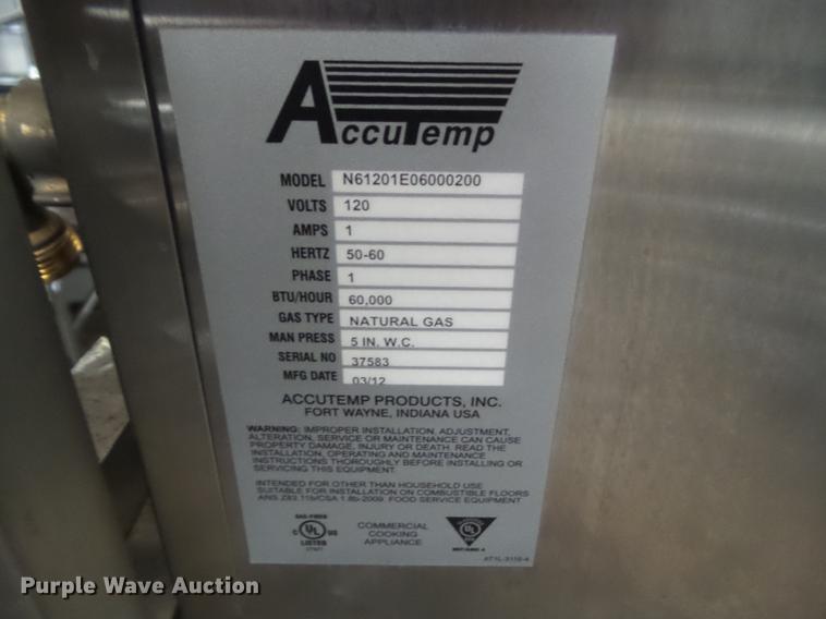 image for item DZ9480 2012 Accutemp Evolution boilerless steamer