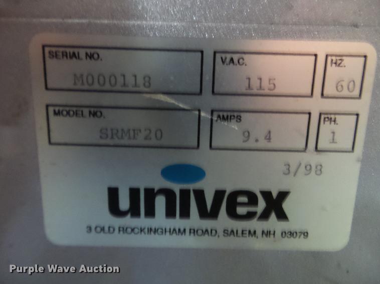 image for item DZ9481 1998 Univex SRMF20 mixer