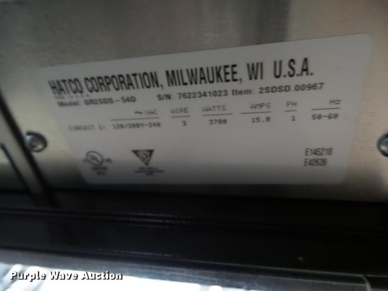 image for item DZ9482 Hatco GR2SNS-54D food warmer