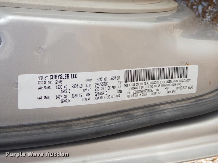 image for item EW9597 2009 Dodge Grand Caravan SE van