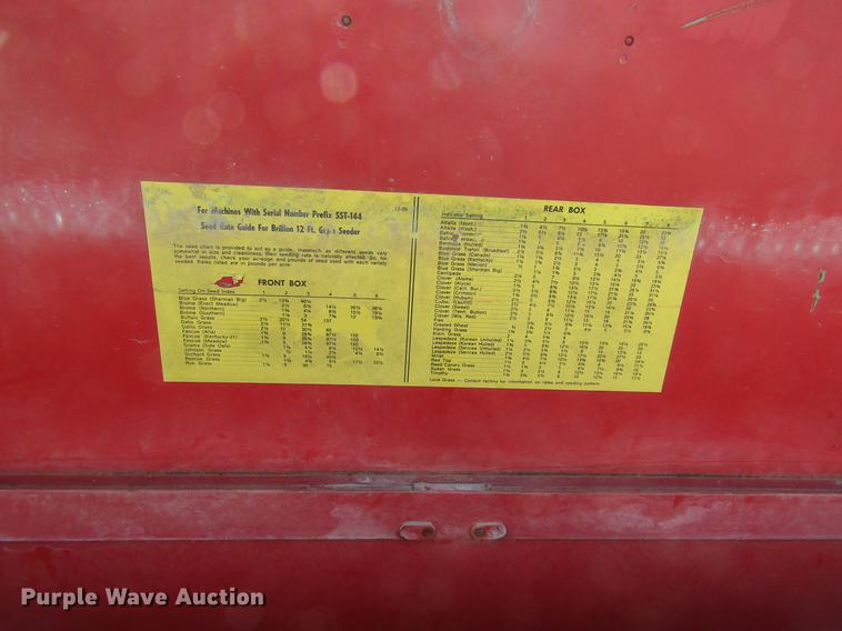 image for item DB4776 Brillion Sure Stand SST-144 grass drill
