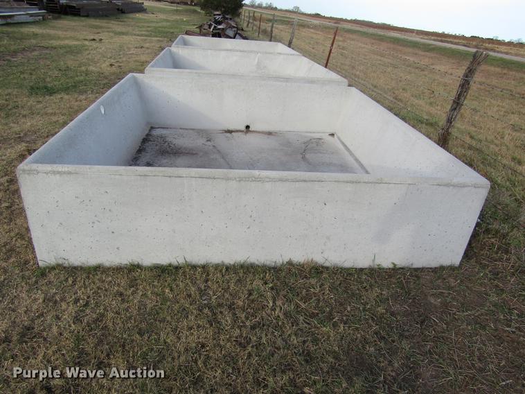(3) concrete water tanks in Plainville, KS Item DB4801 sold Purple Wave