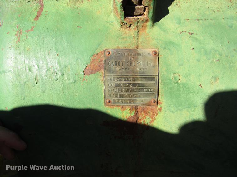 image for item DB4854 Cabot DC225 oilfield pump jack