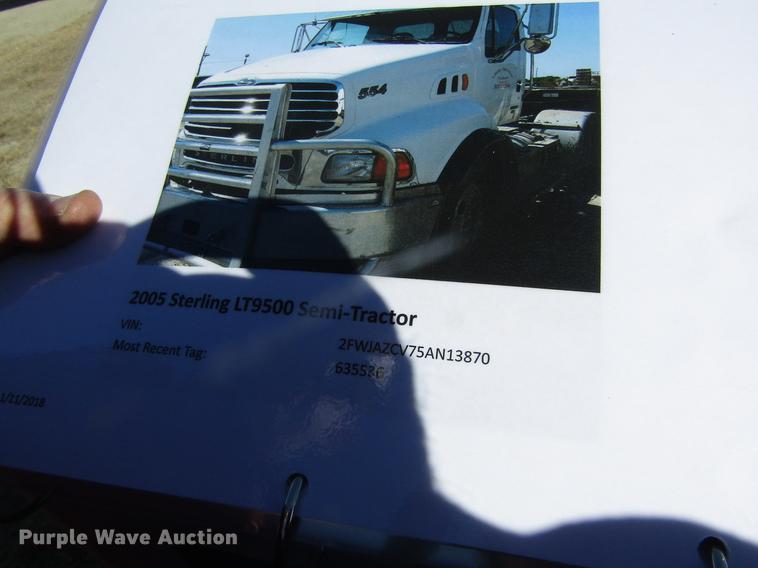 image for item DB4883 2005 Sterling L-Line semi truck