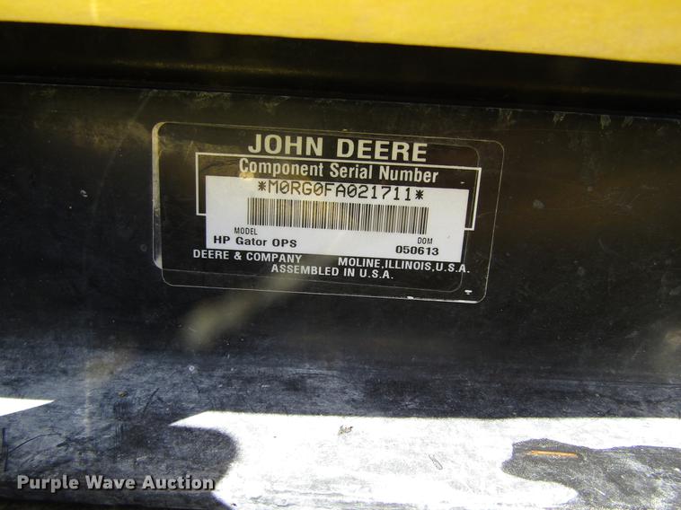 image for item DB4884 2013 John Deere HP Gator Ops utility vehicle