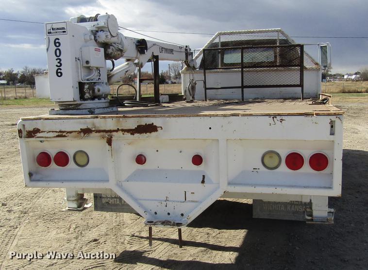 image for item DB4885 1977 GMC 6000 flatbed truck with crane