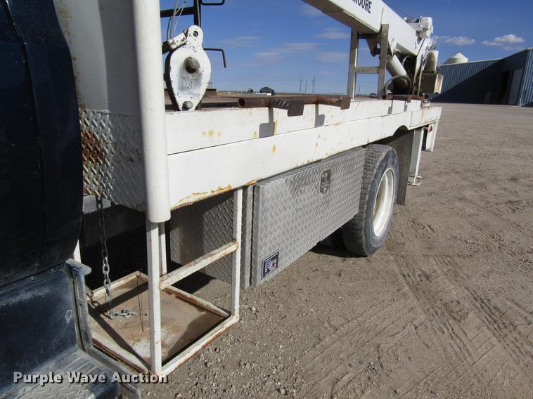 image for item DB4885 1977 GMC 6000 flatbed truck with crane