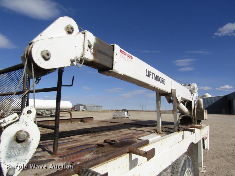 image for item DB4885 1977 GMC 6000 flatbed truck with crane