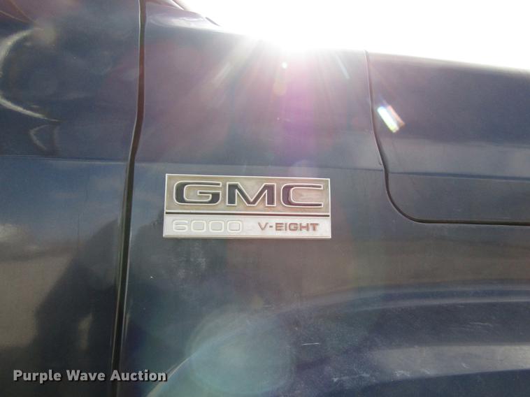 image for item DB4885 1977 GMC 6000 flatbed truck with crane