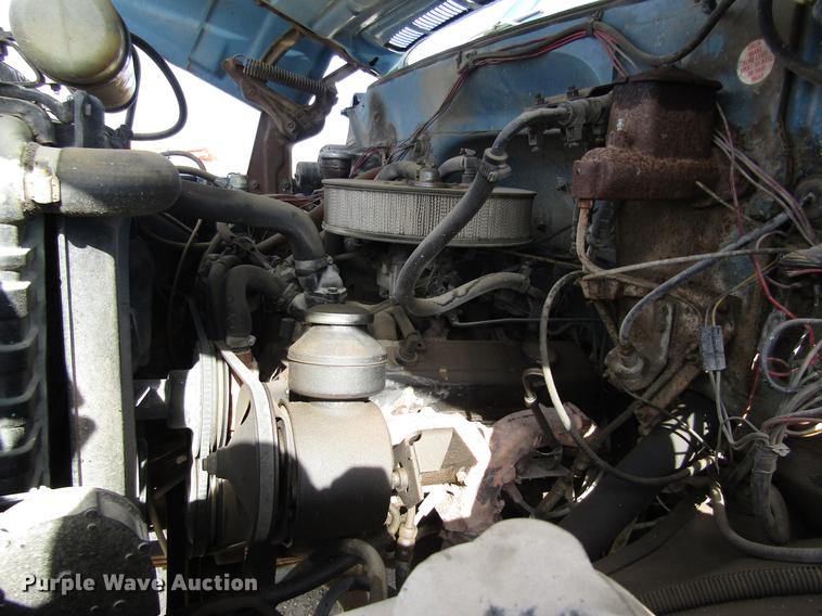image for item DB4885 1977 GMC 6000 flatbed truck with crane