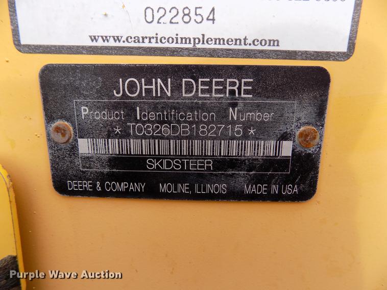 image for item DB9034 2010 John Deere 326D skid steer