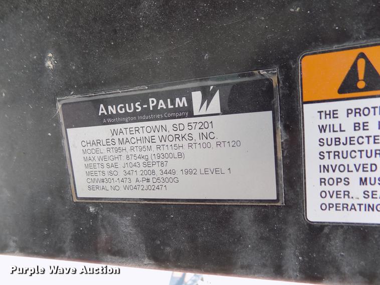 image for item DY9113 2014 Ditch Witch RT100 trencher