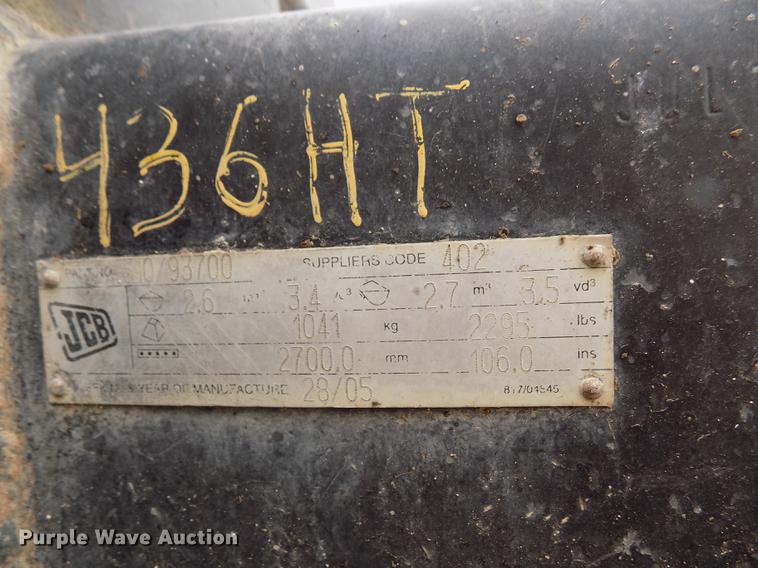 image for item DY9127 2005 JCB 436HT wheel loader