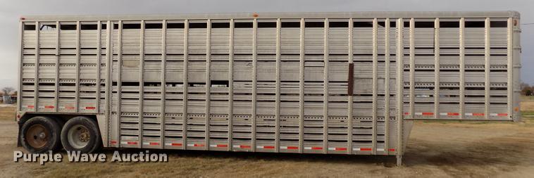 image for item DY9130 1974 Wilson Cattle Pot livestock trailer
