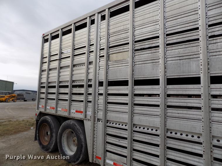 image for item DY9130 1974 Wilson Cattle Pot livestock trailer