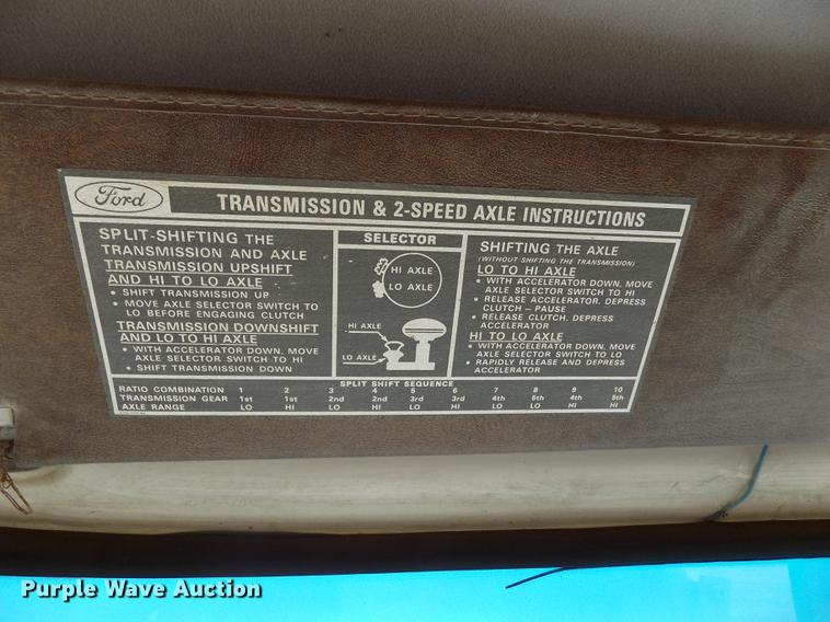 image for item DY9138 1982 Ford crane truck