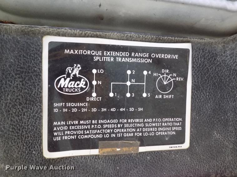 image for item DY9144 1985 Mack RWS788LST Super Liner dump truck