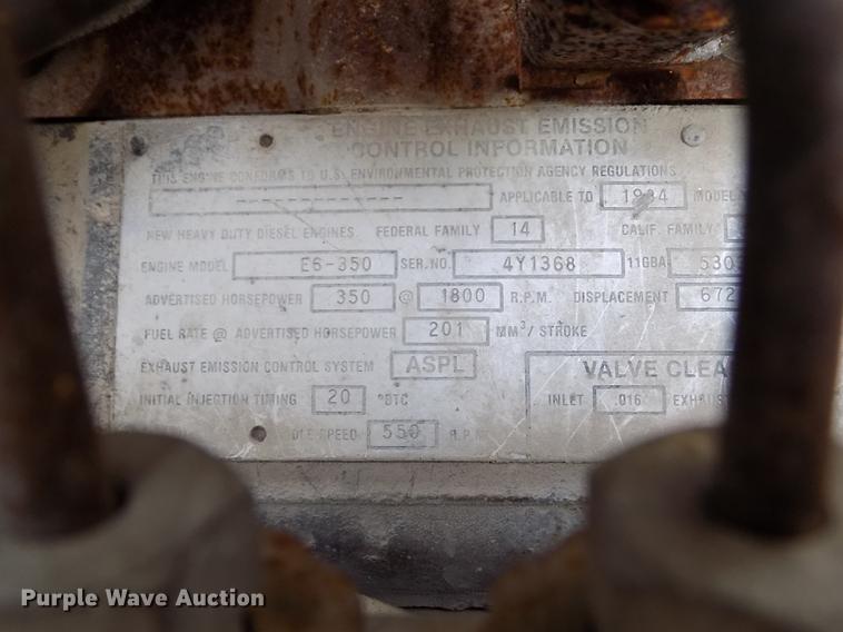 image for item DY9144 1985 Mack RWS788LST Super Liner dump truck