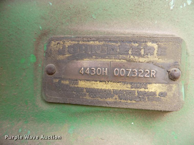 image for item DY9149 1973 John Deere 4430 tractor and terracer