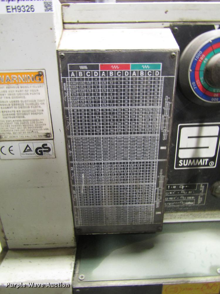 image for item EH9326 Summit lathe