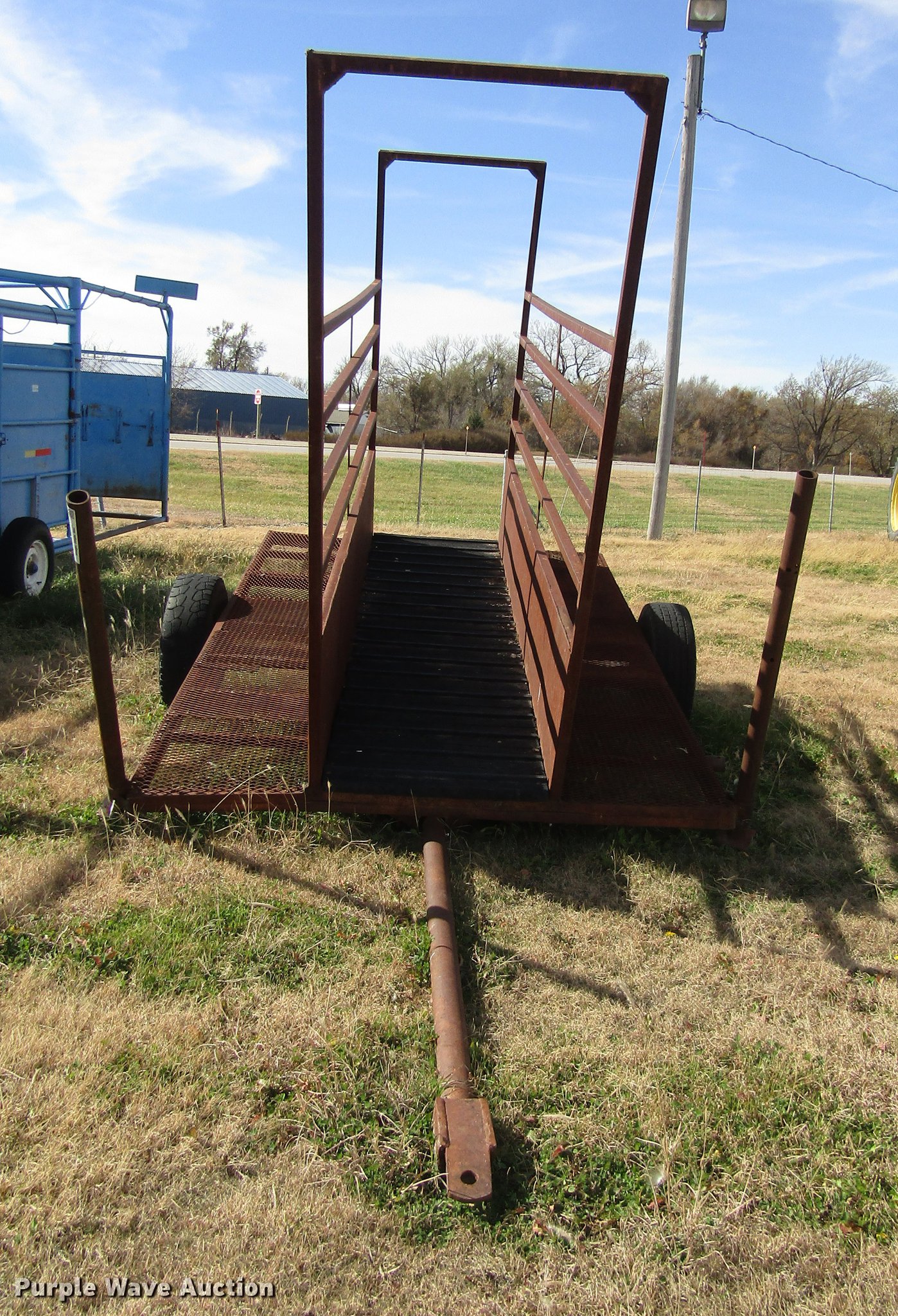 Shop built livestock loading chute in Plainville, KS Item DB4780 sold
