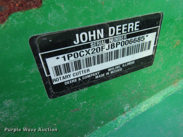 image for item DB2001 John Deere CX20 rotary mower