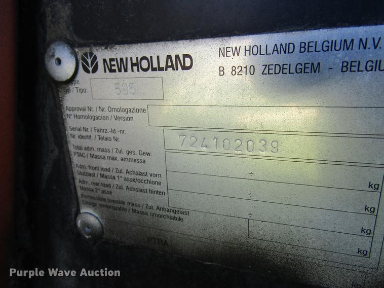 image for item DB2006 1999 New Holland 595 square baler