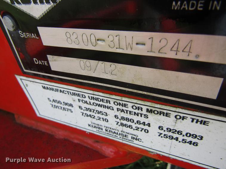 image for item DB2015 2012 Kuhn-krause 8300-31W disk