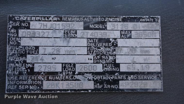 image for item DD6652 1990 Chevrolet Kodiak truck cab and chassis