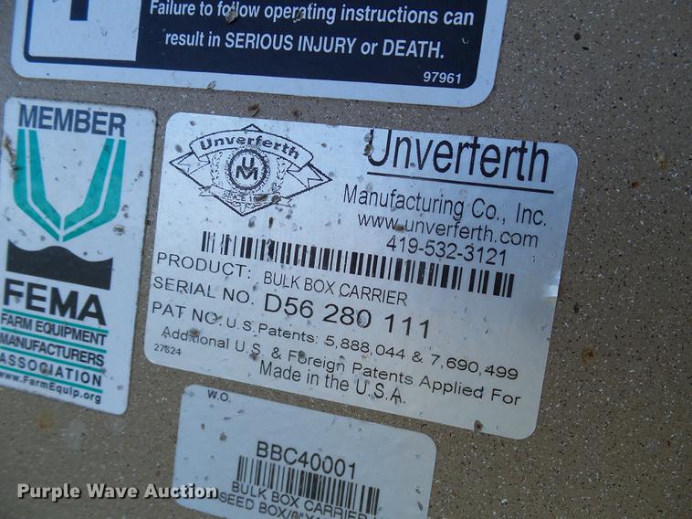 image for item DE5324 Unverferth 400 seed tender