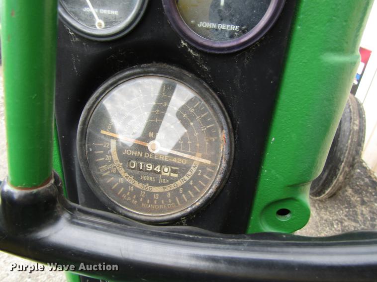 image for item FJ9559 John Deere 420 tractor