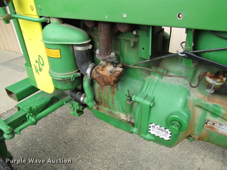 image for item FJ9559 John Deere 420 tractor
