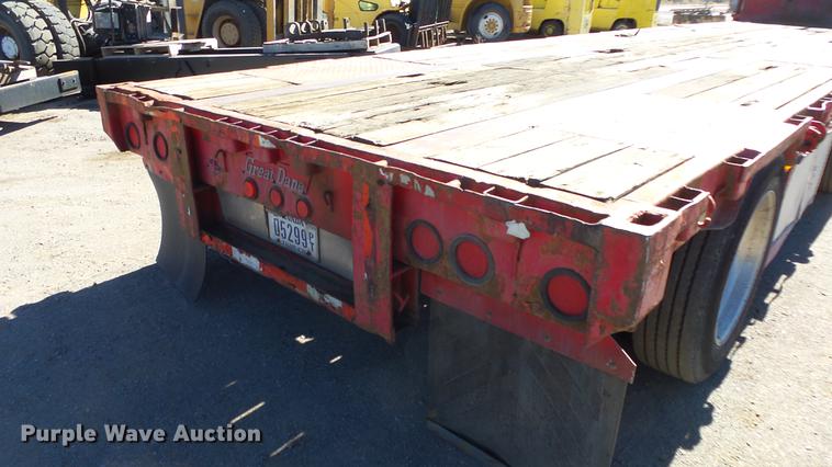 image for item DG2750 1986 Great Dane drop deck trailer