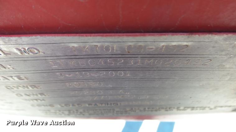 image for item DG2751 2001 Trail King TK70LCS-452 drop deck trailer