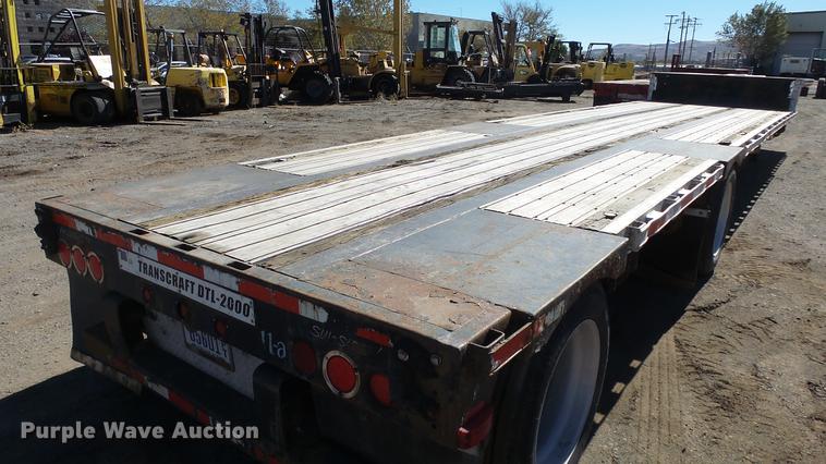image for item DG2752 1999 Transcraft DTL2000 drop deck trailer