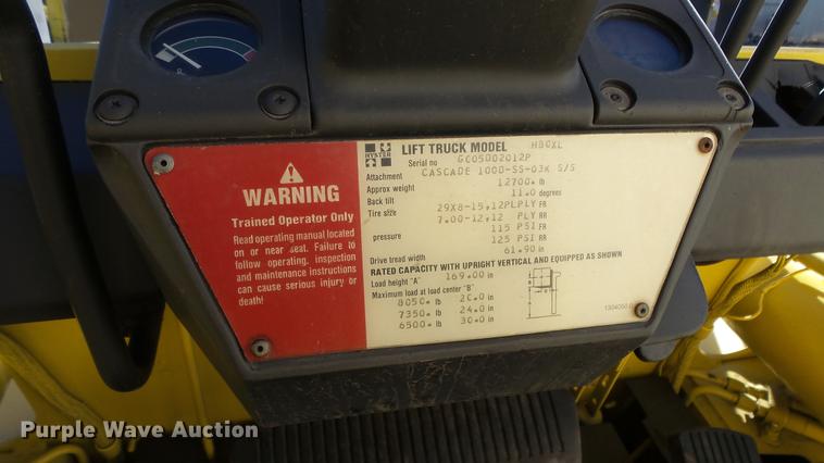 image for item FQ9250 1993 Hyster H80XL forklift