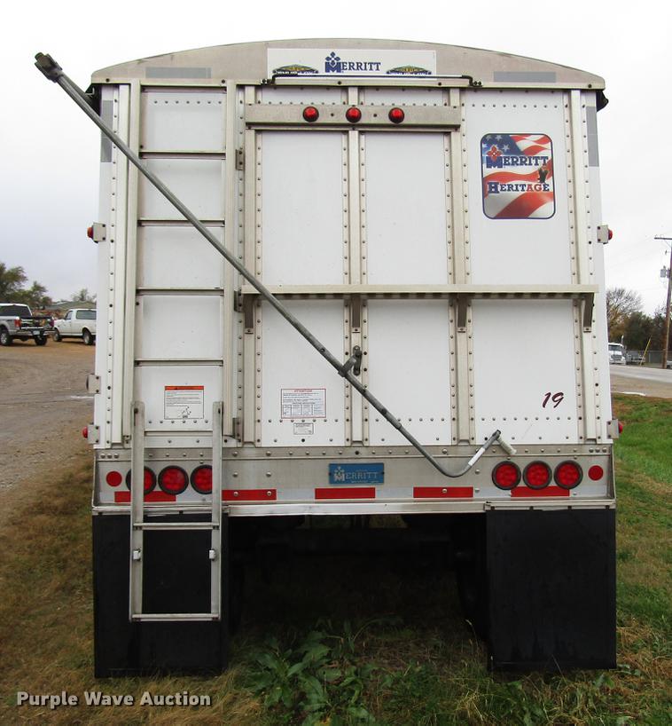 image for item DD3801 2017 Merritt double hopper bottom grain trailer