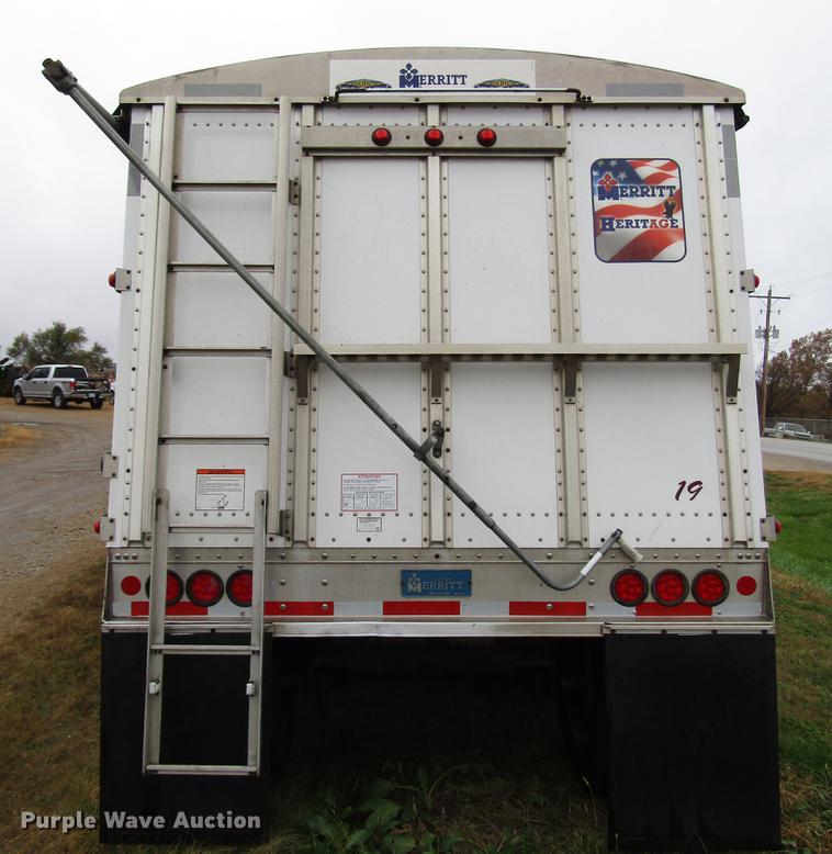 image for item DD3801 2017 Merritt double hopper bottom grain trailer
