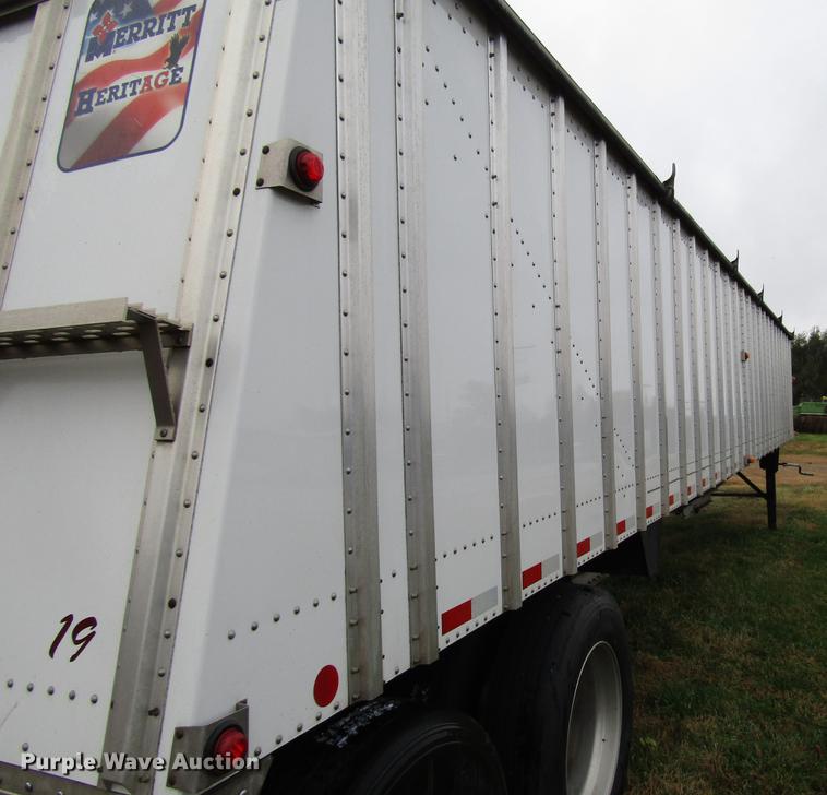 image for item DD3801 2017 Merritt double hopper bottom grain trailer