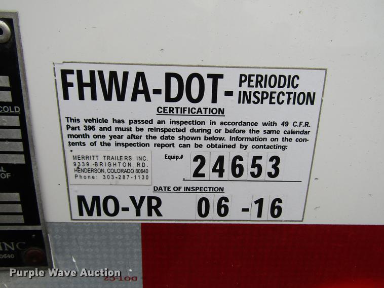 image for item DD3801 2017 Merritt double hopper bottom grain trailer