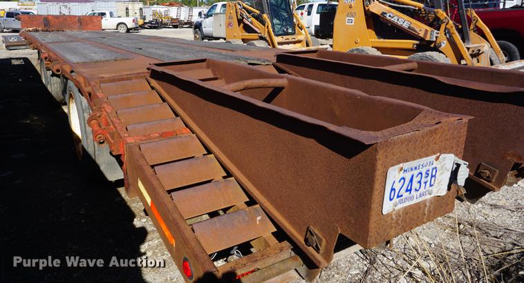 image for item DD6656 1987 Transcraft DTL19-48 drop deck equipment trailer