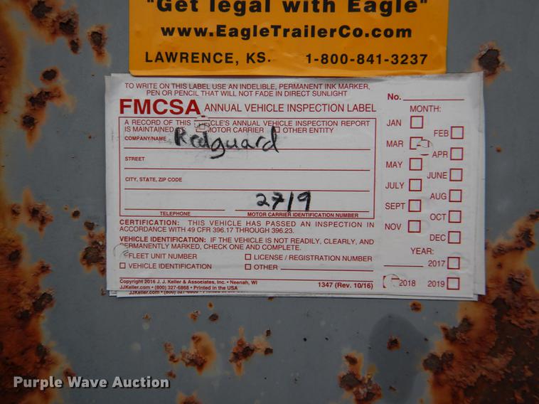image for item DD8926 1984 Fruehauf dry van trailer